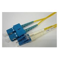 光ケーブル 2心メガネ 2φ LC/SCコネクタ(Duplex)シングルモード 黄色 15m AFP2-DLC/DSC-SM-15 1個（直送品）