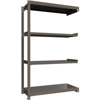 ICHIMAI 重量ボルトレスラック 段荷重1000Kg H2400×W1500×D600 天地4段 連結グレー TH1000-856R4（直送品）