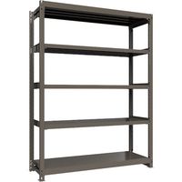 ICHIMAI 重量ボルトレスラック 段荷重1000Kg H2400×W1800×D600 天地5段 単体グレー TH1000-866T5（直送品）