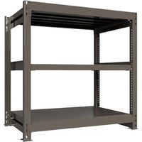 ICHIMAI 重量ボルトレスラック 段荷重1000Kg H1200×W1200×D750 天地3段 単体グレー TH1000-447T3（直送品）