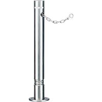 カネソウ 車止め ステンレス製固定式 スプリング付 Uシリーズ UK1170SC 1本 259-4783（直送品）