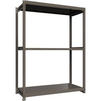 ICHIMAI 重量ボルトレスラック 段荷重1000Kg H2400×W1800×D750 天地3段 単体グレー TH1000-867T3（直送品）