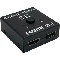 Trimate HDMI切替器 8Kモデル 双方向対応(2入力・1出力/1入力・2出力) TR-HDM8K 1個 67-4918-62（直送品）