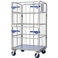 ワコーパレット ワコー カーゴプレスタ ダブルゲート付 950×800×1700床スチール WK6-95WG 1台 544-8311（直送品）