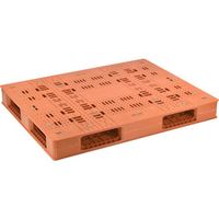 日本プラパレット NPC プラスチックパレットFMー1310 両面4方差し ブラウン FM-1310 1枚 452-5081（直送品）