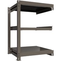 ICHIMAI 重量ボルトレスラック 段荷重1000Kg H1200×W900×D750 天地3段 連結グレー TH1000-437R3（直送品）