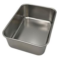 クライミング ステンレス深型組バット(酸洗浄済)225×170×80mm 4号 4-6277-08 1個（直送品）