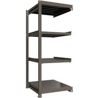 ICHIMAI 重量ボルトレスラック 段荷重1000Kg H2100×W900×D900 天地4段 連結グレー TH1000-739R4（直送品）