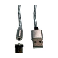 Trimate マグネット式充電用USBケーブル USB TypeAーmicroUSBヘッド端子 2m TR-MA002-20A 1個（直送品）