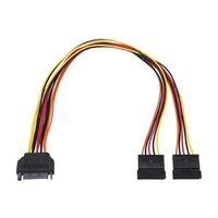 アイネックス シリアルATA用二股電源ケーブル 30cm S2-1505SAC 1個 67-9266-57（直送品）