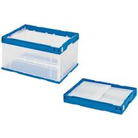 セキスイ エコタイプオリタタミコンテナ 75L透明タイプ 1個 STS7DB 66-0033-60（直送品）