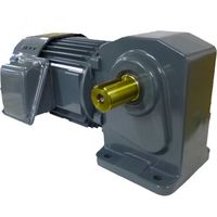 シグマー 高効率IE3、直行中空軸三相1500W脚取付形ブレーキ付きギアモーター 減速比1/60 TMHLB-15E-60 1台（直送品）