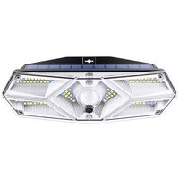 Trimate ソーラーウォールライト ワイド 人感センサー搭載 TR-SWL010 1個 67-4921-35（直送品）