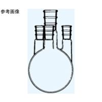 日本理化学器械 四頭フラスコ 側管角度 5° 白 2000mL 中管・側管34/45・19/33×3 042-34280 1個（直送品）
