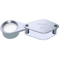 京葉光器 繰出し型ルーペ クローム S ケース無 20× R120-3/B 1個 67-4716-30（直送品）