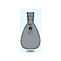 日本理化学器械 前田フラスコ(平底)茶 200mL 摺部24/40 019-24200T 1個 65-8667-67（直送品）