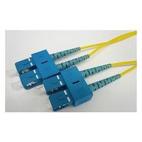 光ケーブル 2心メガネ 2φ 両端SCコネクタ(Duplex)シングルモード 黄色 2m AFP2-DSC/DSC-SM-02 1個（直送品）