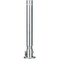 カネソウ 車止め 上下式 ステンレス製 スプリング付 南京錠付 Uシリーズ UD0770SNL 1本 259-4796（直送品）