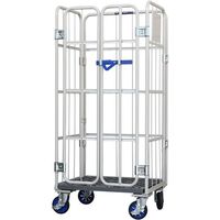 ワコーパレット ワコー カーゴプレスタ観音扉付800×600×1700床プラ ベージュ色 WKP-8060(KT) 1台 473-0893（直送品）