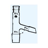 日本理化学器械 分留管ト字形60 ゚ 上部10 下部15 枝管15 4065-1015 1個 65-8663-91（直送品）