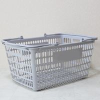 大和産業 買い物かご SLー20 ライトグレー 10個セット SL-20-LGY-10P 1セット(10個) 538-0350（直送品）