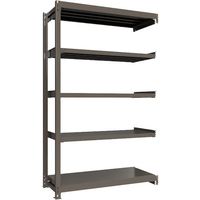 ICHIMAI 重量ボルトレスラック 段荷重1000Kg H2400×W1500×D600 天地5段 連結グレー TH1000-856R5（直送品）
