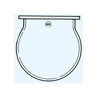 日本理化学器械 フラスコ丸型 セパラブル φ120用 1000mL 248-180 1個 65-8675-47（直送品）