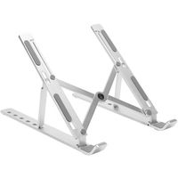 ノートパソコン&タブレットスタンド アルミ合金製 コンパクト 折りたたみ式 専用ポーチ付き シルバー TR-PST002-SV 1個（直送品）