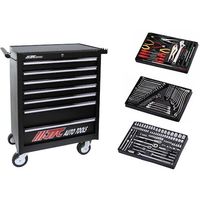 JTC 7段工具箱(黒色)&工具セット JTC3931BKSET 1個 569-3022（直送品）