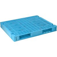 日本プラパレット NPC プラスチックパレットFSー1210Sー2 両面二方差し ブルー FS-1210S-2-BL 1枚 452-5061（直送品）
