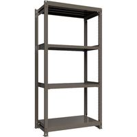 ICHIMAI 重量ボルトレスラック 段荷重1000Kg H2400×W1200×D600 天地4段 単体グレー TH1000-846T4（直送品）
