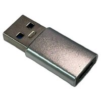 Trimate USB Type A to C 変換アダプタ シルバー TR-UAC001-SV 1個 67-4921-48（直送品）