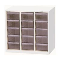 宮成製作所 オールロックキャビネット物品用 ダイヤル錠 3列5段 ポリカトレー MCG-15D 1台 4-6058-02（直送品）