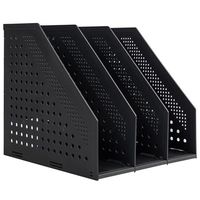 Trimate 伸縮ができるファイルボックス ブラック TR-SFB001-BK 1個 68-4068-40（直送品）