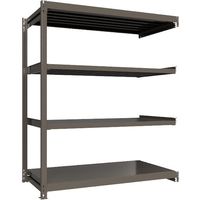 ICHIMAI 重量ボルトレスラック 段荷重1000Kg H2100×W1800×D900 天地4段 連結グレー TH1000-769R4（直送品）