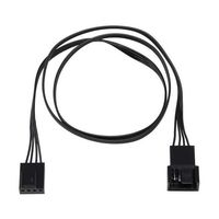 アイネックス PWMファン用電源延長リボンケーブル 50cm ブラック CA-099A 1個 67-9218-35（直送品）