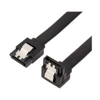 ainex ラッチ付 シリアルATAケーブル 片下L型コネクタ 35cm SAT-6135LBK 1個 68-0583-70（直送品）