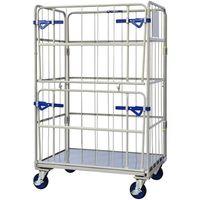 ワコーパレット ワコー カーゴプレスタ ダブルゲート付 1100×800×1700床スチール WK6-11WG 1台 544-8309（直送品）