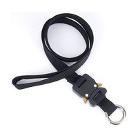 Trimate ワンタッチ ネックストラップ リング付き TR-STP020-BK 1個 67-4921-15（直送品）