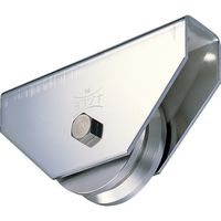 ヨコヅナ ステンレス重量戸車ワイドタイプ 250mm V JBSW2505 1個 849-6215（直送品）