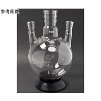 日本理化学器械 三頭フラスコ 側管角度 5° 白 1000mL 摺部34/45・19/33×2 032-34180 1個（直送品）