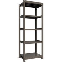 ICHIMAI 重量ボルトレスラック 段荷重1000Kg H2400×W900×D600 天地5段 単体グレー TH1000-836T5（直送品）