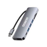 アドテック 7in1 USBーC HUB カードリーダ/A3/PDin/4K ドッキングステーション AHUB-VCA3P-4K30 1個（直送品）