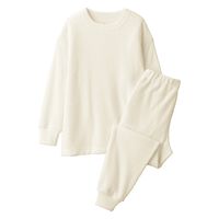 【レディース】無印良品 婦人 なめらかニットフリース 長袖ルームウェアセット 婦人S アイボリー 良品計画