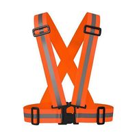 Trimate 安全反射ベスト 伸縮 タスキタイプ オレンジ TR-AHB001-OR 1個 67-4917-72（直送品）