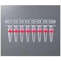 PCR用8連チューブ オプティカルフラットキャップセット 0.2mL 120個セット入 PCR-8SPT-RT-2-R-PPCP（直送品）