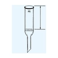 グラスフィルター 内径20×板上高さ100mm アリン氏形 フィルター細孔(ポアサイズ)No.2 100~40μm 15AG-2 1個（直送品）