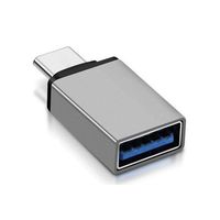 Trimate USB typeC to A 変換アダプタ シルバー TR-UCA001 1個 67-4921-54（直送品）