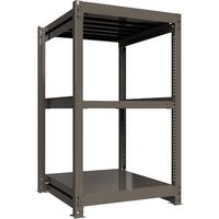 ICHIMAI 重量ボルトレスラック 段荷重1000Kg H1500×W900×D900 天地3段 単体グレー TH1000-539T3（直送品）