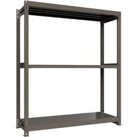 ICHIMAI 重量ボルトレスラック 段荷重1000Kg H2100×W1800×D600 天地3段 単体グレー TH1000-766T3（直送品）